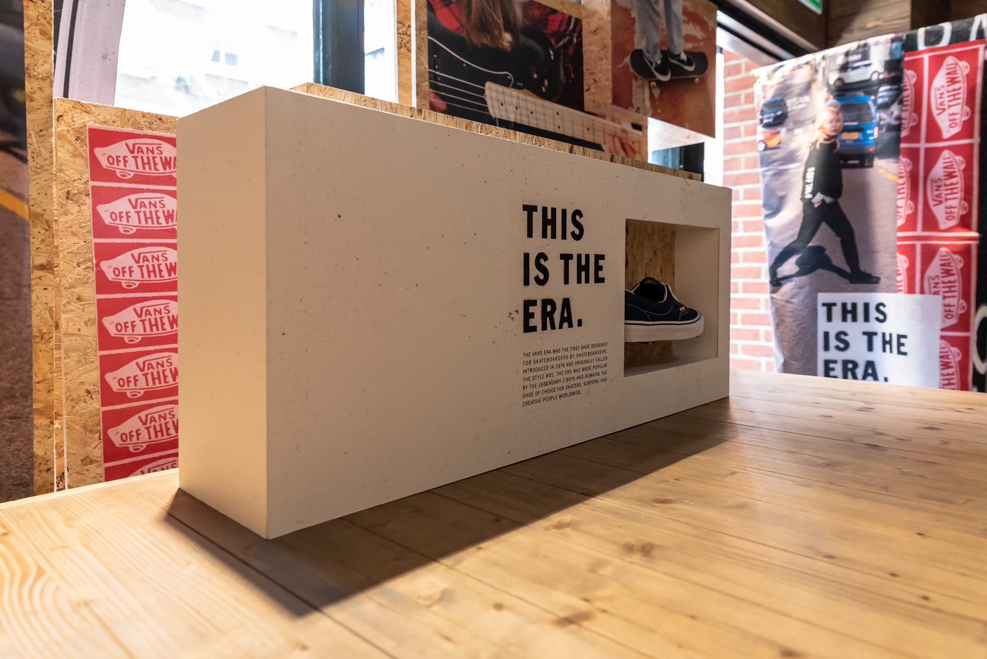 Vans branded display in london shop