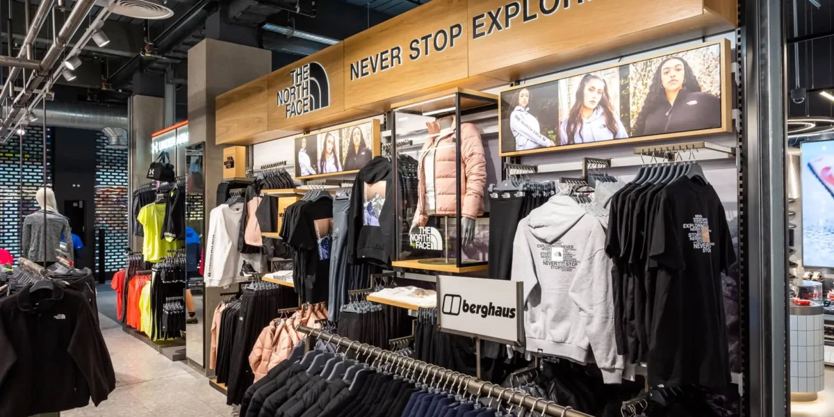The North Face, JD Sports Shop in Shop Design